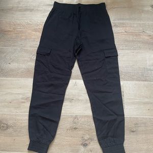 black cargo pants